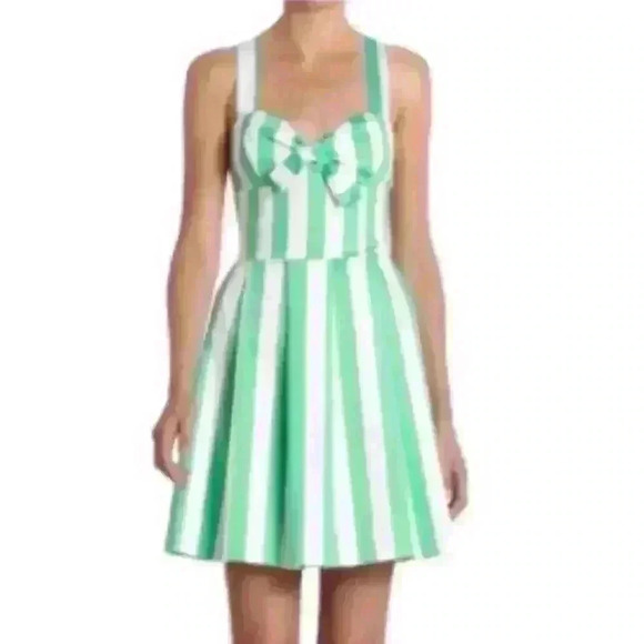 MSKollection Dresses & Skirts - Mint and white vertical striped sun dress MSKollection size medium